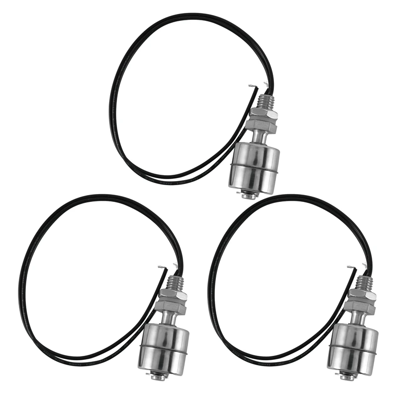 

3X Aquarium Pool Liquid Water Level Sensor Stainless Steel Float Switch