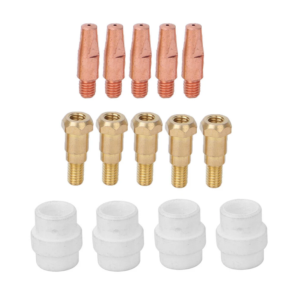 

Brand New Contact Tip Welding Tools 0.8mm 14pcs/set Contact Tip Easy Installation For Binzel 24KD MIG Tip Holder