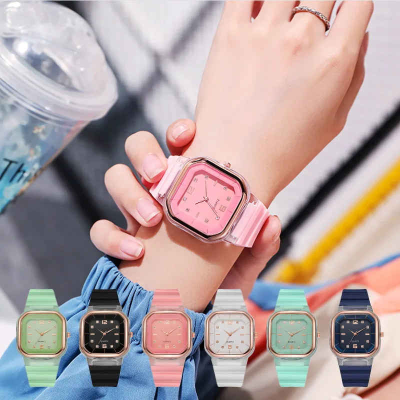 

Couple Square Dial Watch 2022 Trendy Luxury Wrist Watches