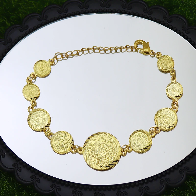 Турецкие монеты браслет для женщин и мужчин модные дешевые эфиопские браслеты