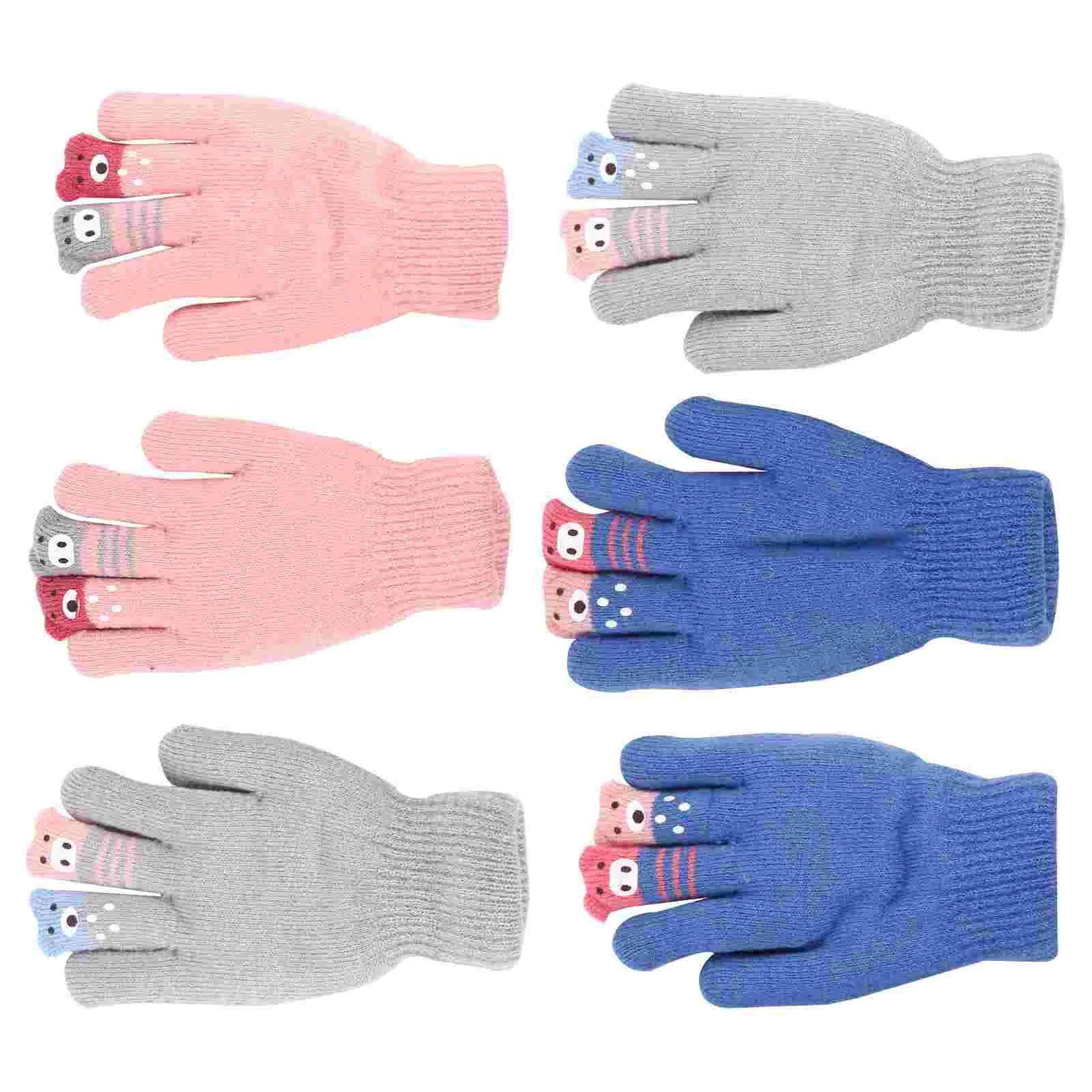

3 Pairs Creative Practical Durable Warm Adorable Stylish Kids Knitted Thicken
