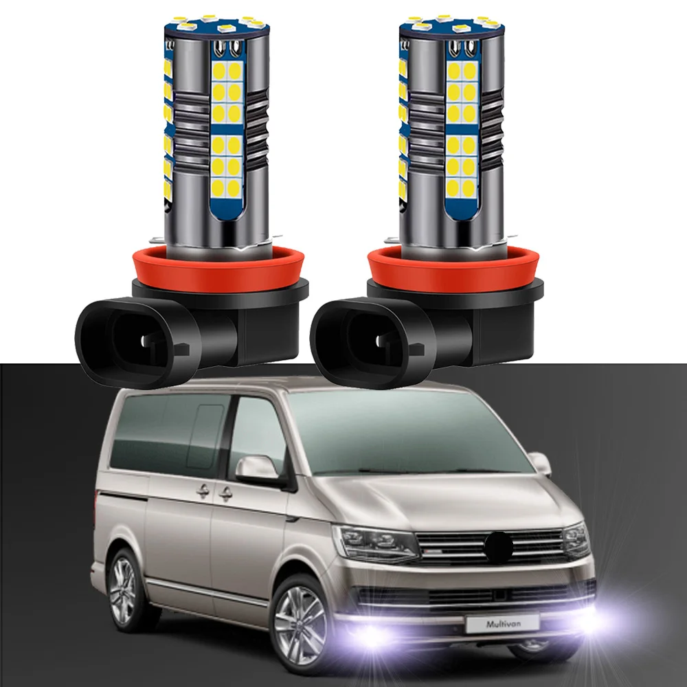 

2Pcs LED Fog Lamp Bulbs for VW Multivan Transporter Caravelle T5 T5.1 T6 (2003-2019) White Front Fog Light Bulb