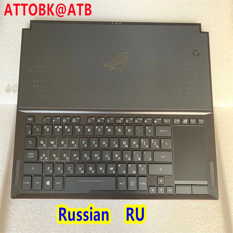 Новая русская/английская/Sp/Латиноамериканская Клавиатура для ноутбука Asus ROG Zephyrus Gx501 GX501V GX501VSK Gx501vi Gx501vik подсветка с C Крышкой