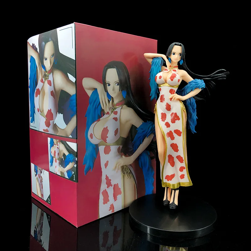 

24CM One Piece Sweetheart Cheongsam Queen Boya Hancook Animation Anime Model Decoration Toy Gift PVC Model Toys
