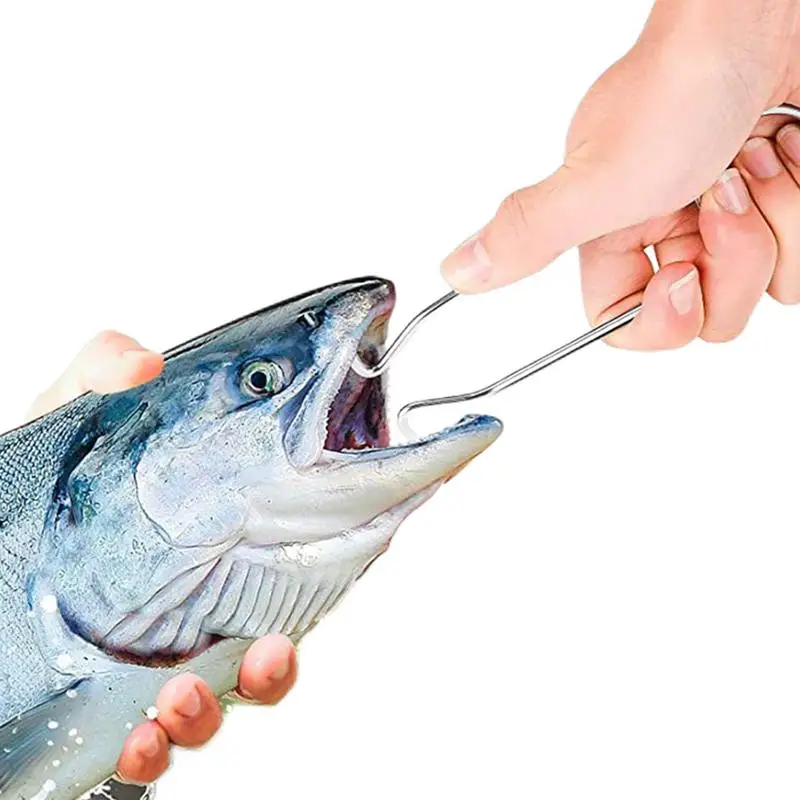 

Fish Mouth Support Portable Stainless Steel Fish Mouth Support Expander Opener Multifunctional Hangings Hooks For Water Bottle