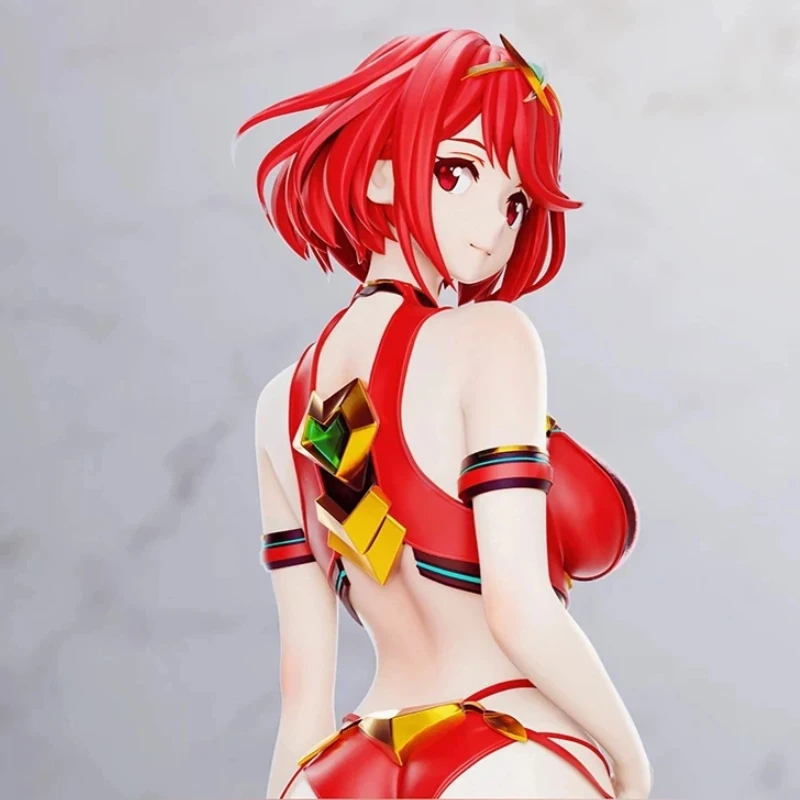 Фото Коллекционная фигурка Пайры и Митры в купальниках из Xenoblade Chronicles, ПВХ, милая настольная статуэтка, подарок для любителей аниме №3
