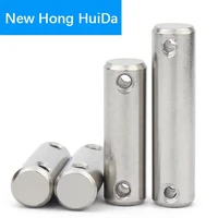 m4 m5 m6 m8 metal shaft locating pin cylindrical dowel with double hole 304 stainless steel drilling pin hardware fasteners