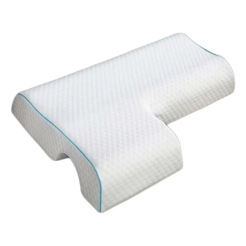 

Memory Foam Bed Orthopedic Pillow For Neck Pain Sleeping LShaped Anti-Hand Arched Cervical Pillow For Couple