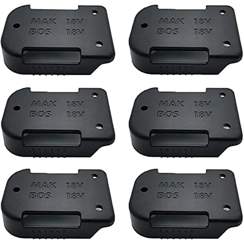 

6 Pack Battery Mounts Holder For Makita 18V Battery,Also For 18V Battery Mounts/Belt Clip,Wall Battery Holder