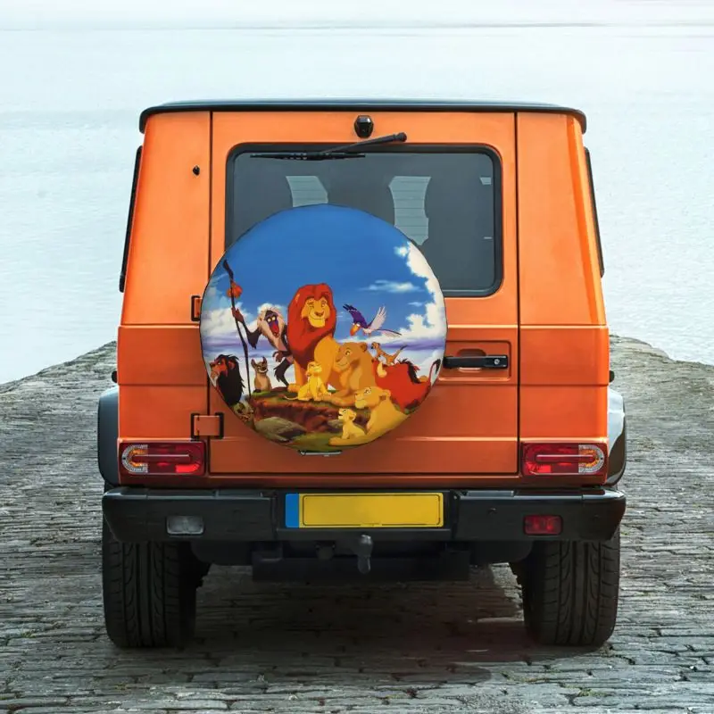 Чехол на запасное колесо The Lion King Simba для Jeep Toyota Mitsubishi мультяшный фильм 4WD 4x4 защита