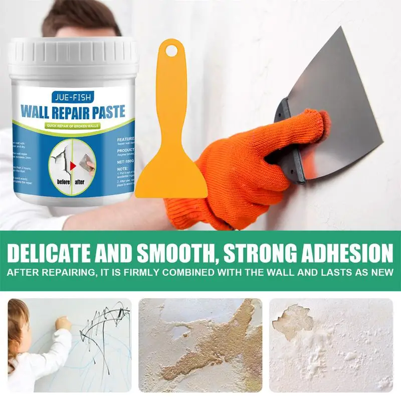 

Waterproof Repair Wall Paste With Wall Mending Cream And Drywall Repair Paint Peeling Crack Holes And Covering Agent With Scrape