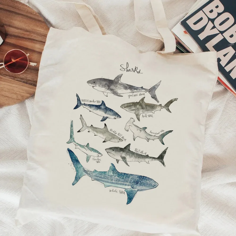 Сумка для покупок в виде Кита Хлопковая сумка Джутовая тканевые сумки