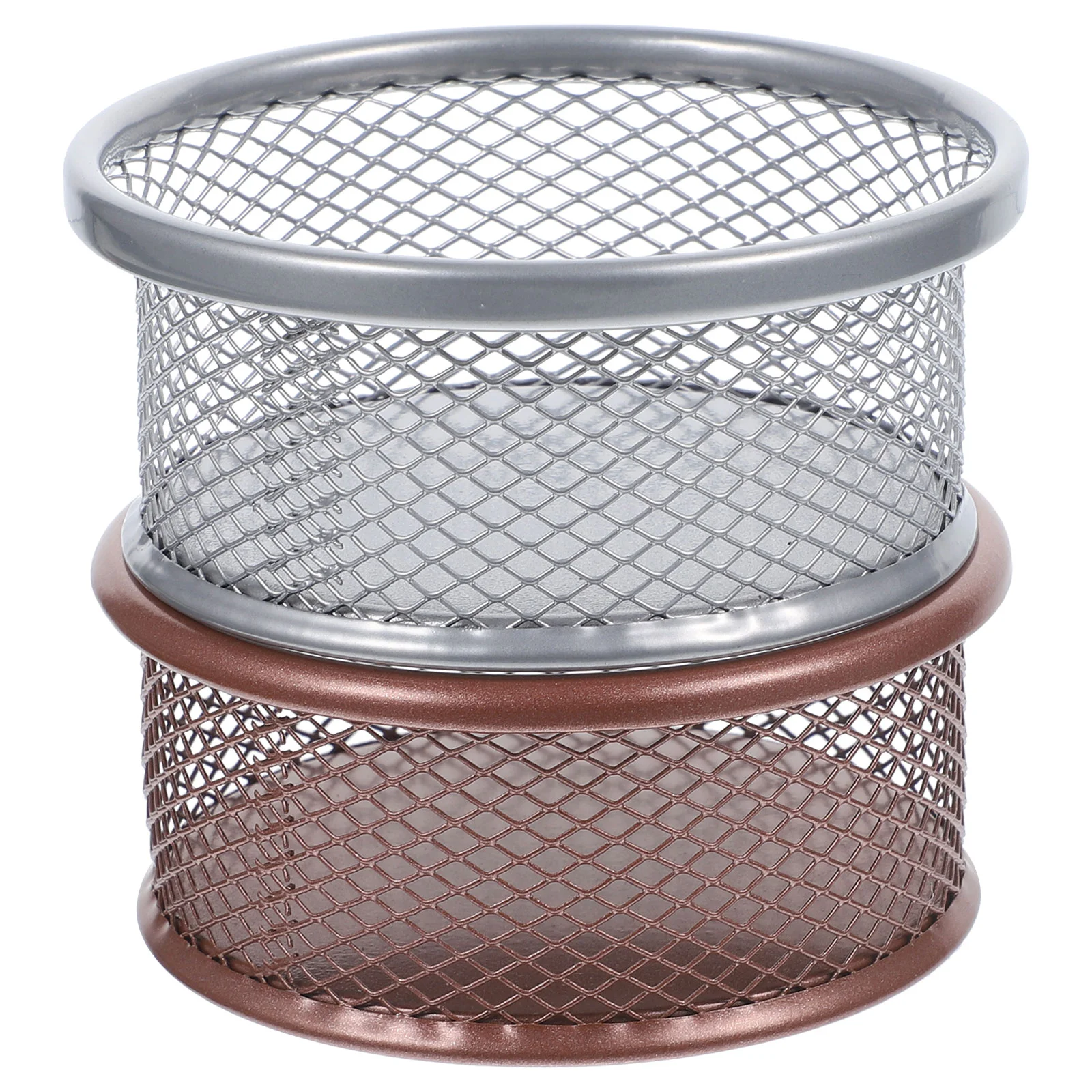 

Desktop Paper Binder Basket Clip Mesh Holders Storage Paperclips Containers Dispenser