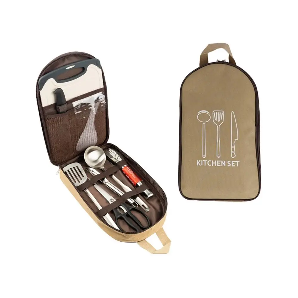 

Pouch Zipper Outdoor Camping Picnic Supplies Tableware ​Storage Bag Cookware Storage Utensil Organizer Cutlery Storage Bag