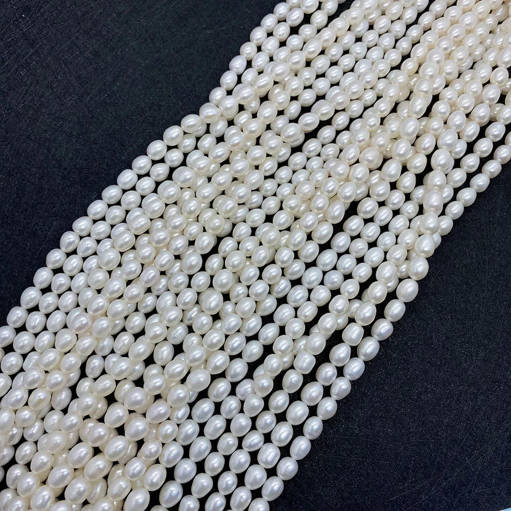 Ожерелье из натурального пресноводного жемчуга бусины класса A-AAA жемчуг в форме