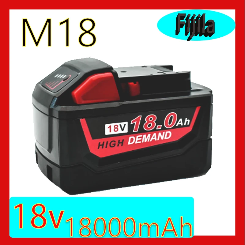 

18V 18000mah Lithium-Ionen-Akku, Milwaukee M18, 48-11-1815, 48-12-18502646-202642-21ct, Kostenlose Reparatur M18 Batterie