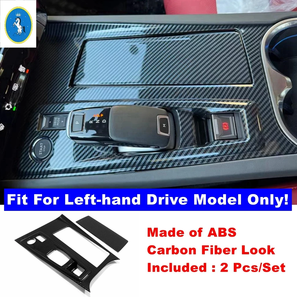 

ABS для Peugeot 508 2019-2022 автомобильные киоски коробка переключения передач управления декоративная панель крышка отделка аксессуары для интерьера вид из углеродного волокна