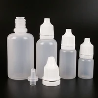 50pcslot original 5ml 10ml 15ml 20ml 30ml 50ml dropper bottles hdpe material empty plastic squeezable eye liquid dropper