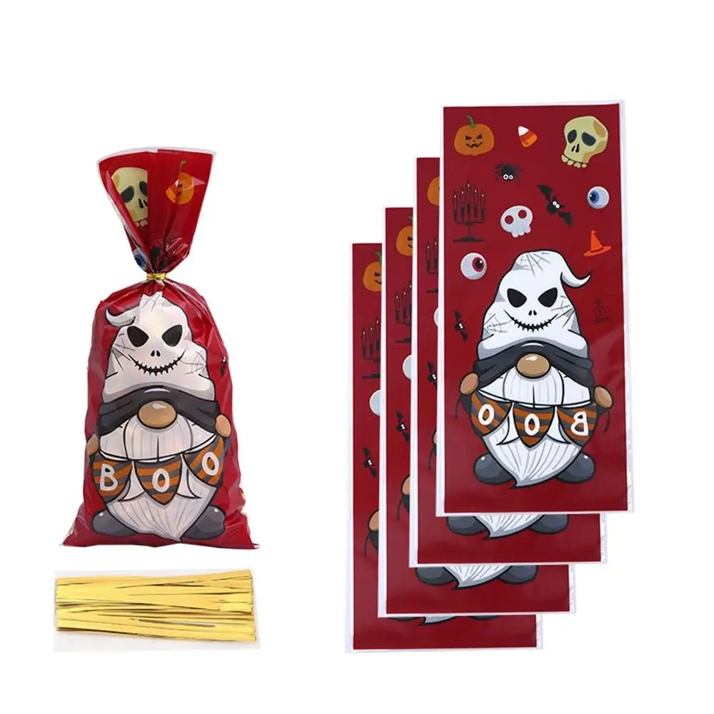 50 шт. креативные разноцветные подарочные пакеты на Хэллоуин Мультяшные с