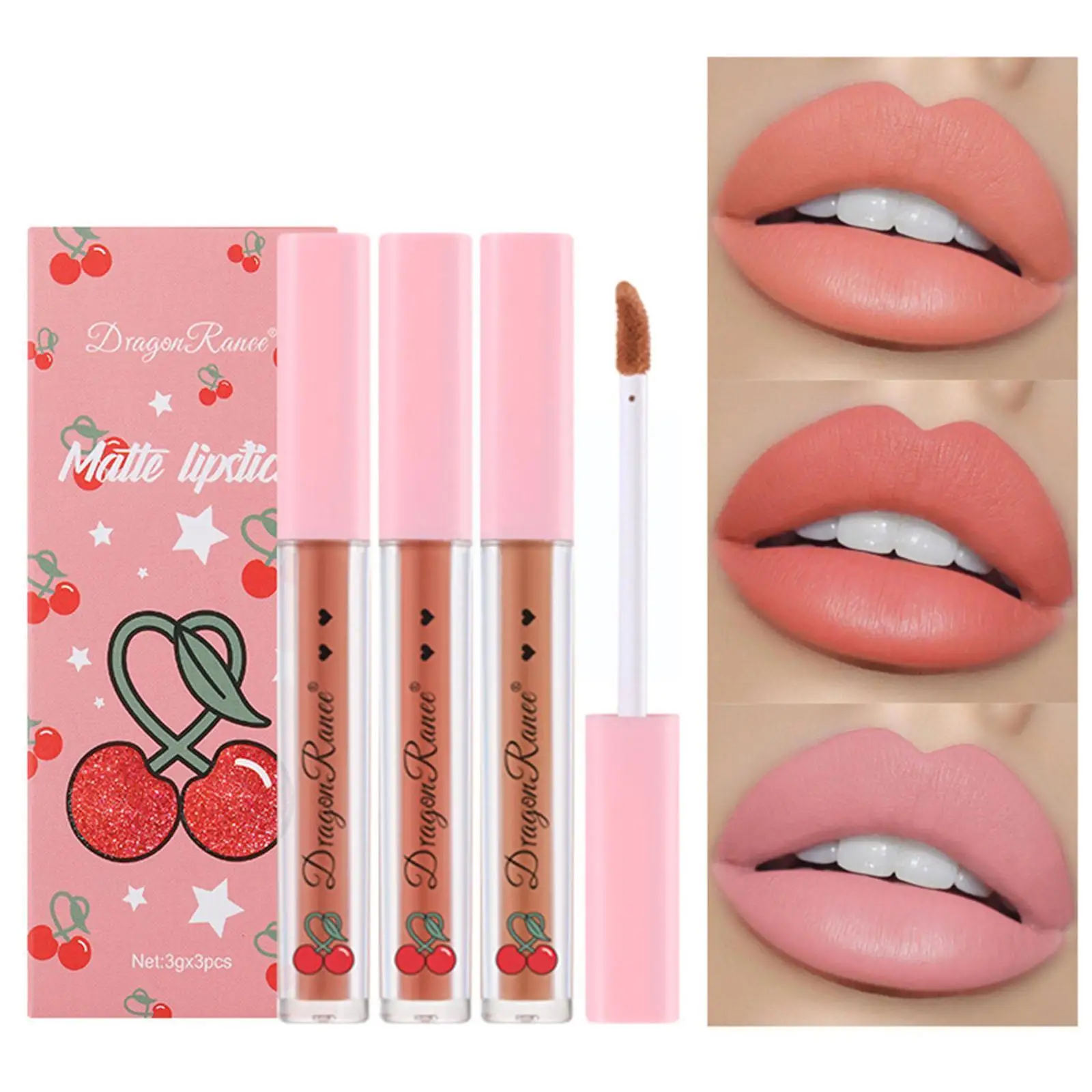 

Sexy Long Lasting Velvet Matte Lip Gloss Liquid Lipstick Women Waterproof Beauty Beauty Makeup Nonstick Lip Gloss Red Lip C G8g9