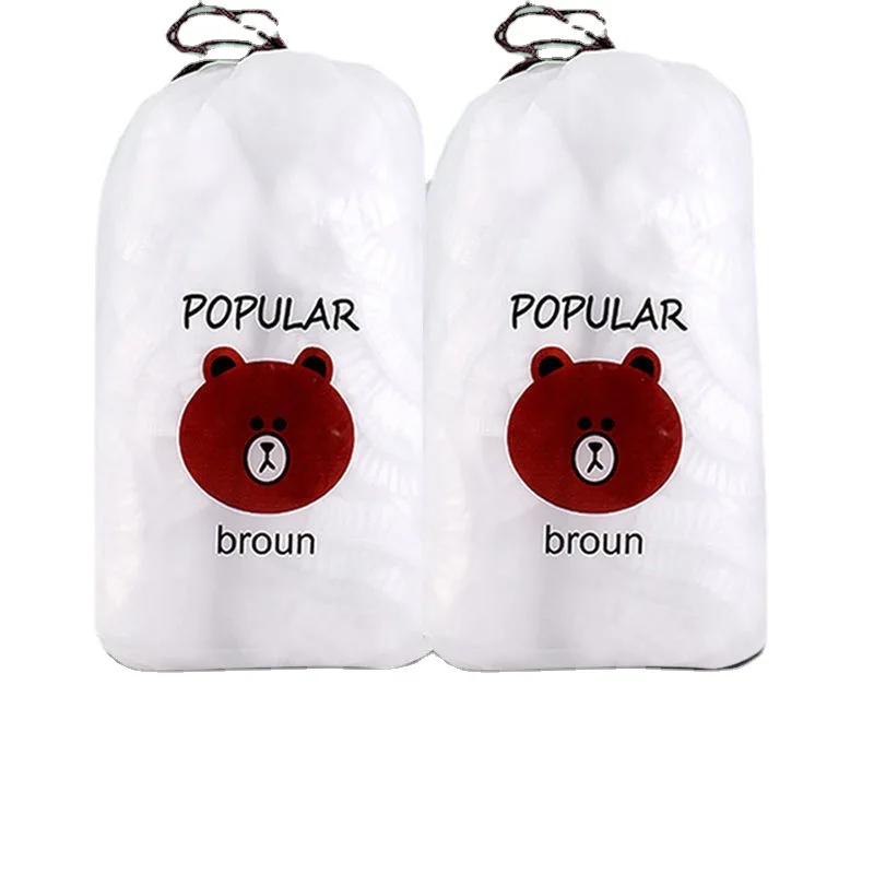 

Disposable Food Cover Plastic Wrap Elastic Food Lids for Fruit Bowls Cups Caps Storage Kitchen Fresh Keeping Saver Bag