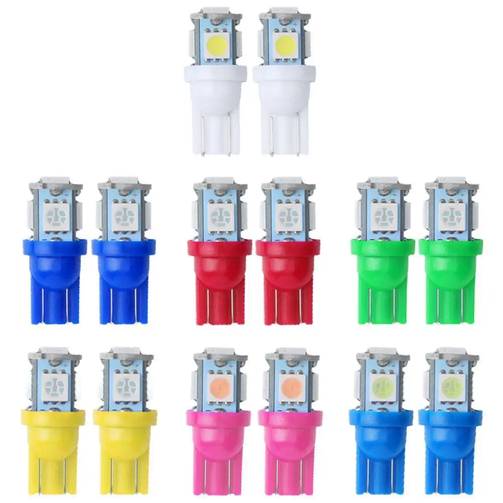 

2 шт., светодиодсветодиодный боковые лампы T10 5050 5SMD 12 В