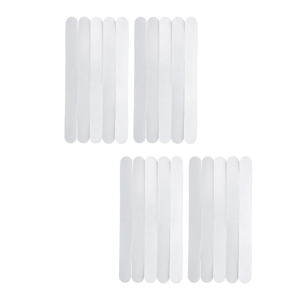 

4 Sets of Anti-slip Stairs Tapes Anti-slip Kitchen Floor Strips Adhesive Stairs Tapes for Home (White)