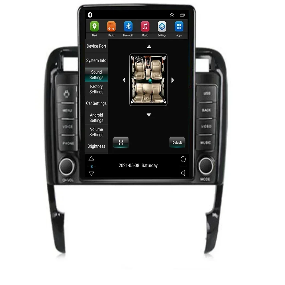 Car Radio For Porsche Cayenne 2002-2010 Tesla Screen Multimedia Player GPS Navigation Stereo Receiver Auto Camera NO DVD |