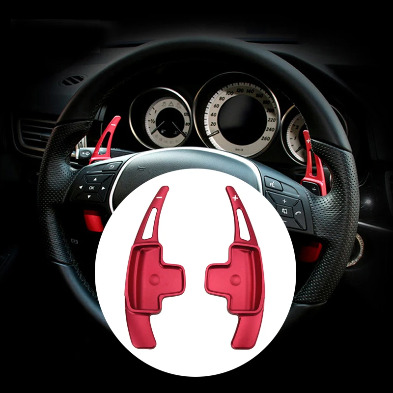 Для Mercedes Benz A B E M Class w204 w212 GLK CLA GLA Автомобильное рулевое колесо Paddle Shift удлинитель переключения передач DSG наклейка для стайлинга автомобилей