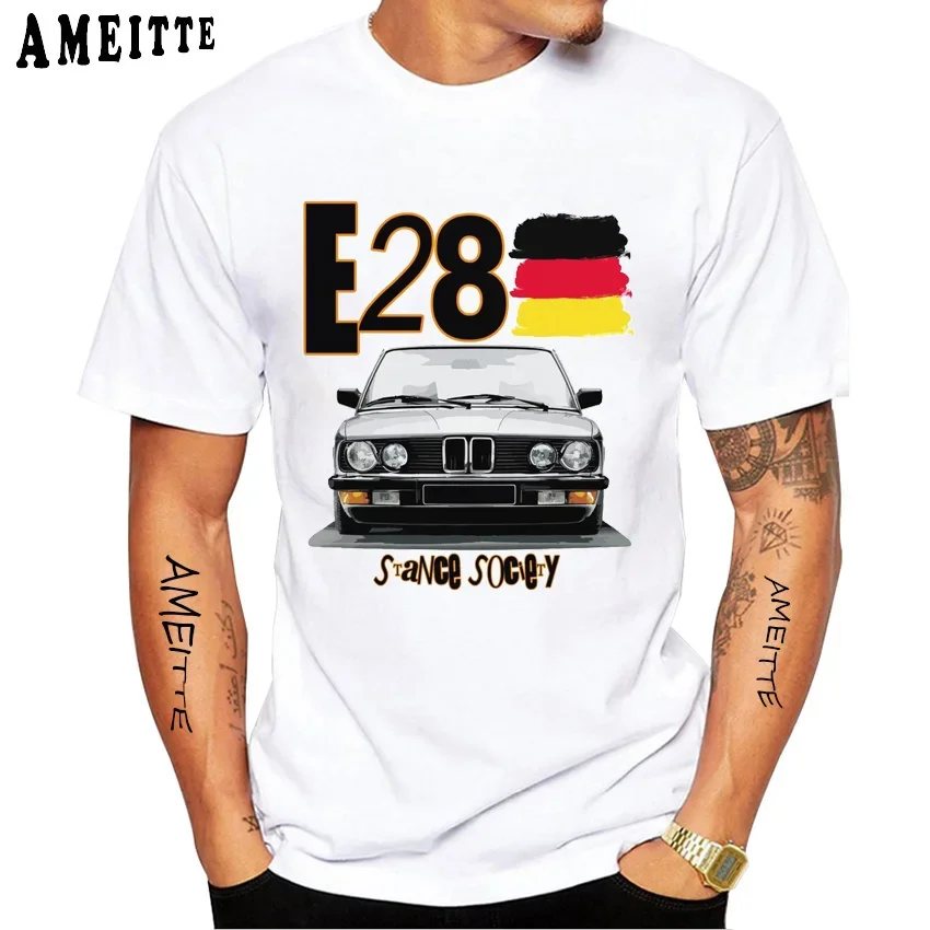 Футболка мужская с коротким рукавом и принтом в виде машины