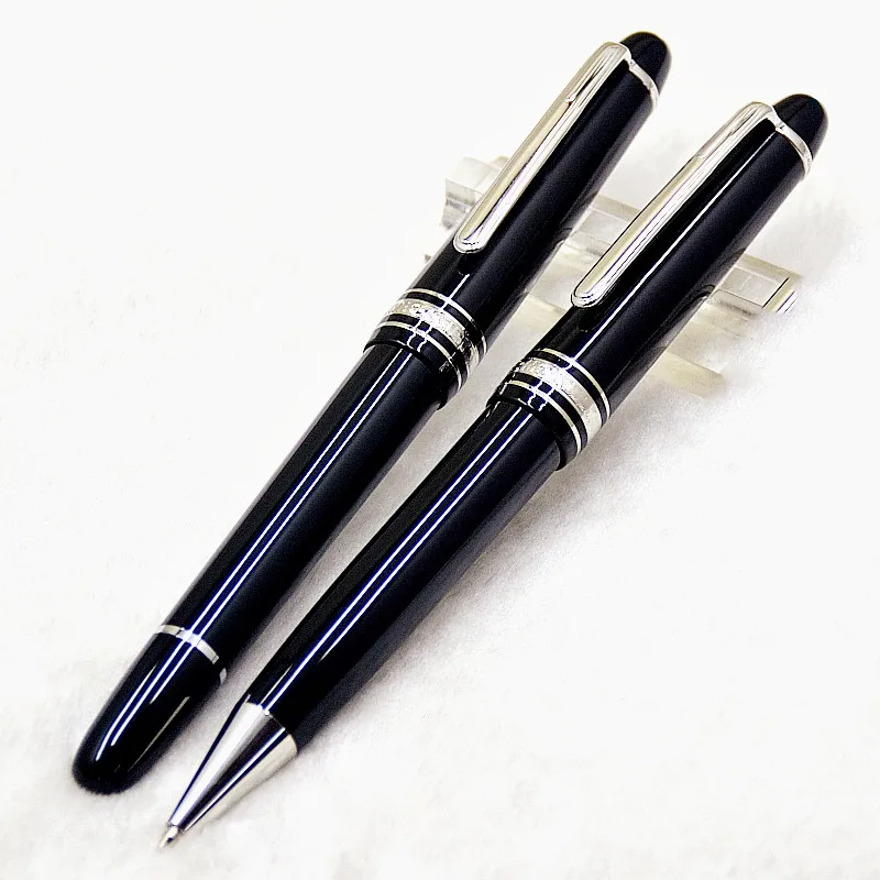 

Classic Black Resin Msk 145 Rollerabll Ballpoint Fountain Ink Pens MB Writing Gift Luxury Office Stationery With Serial Number