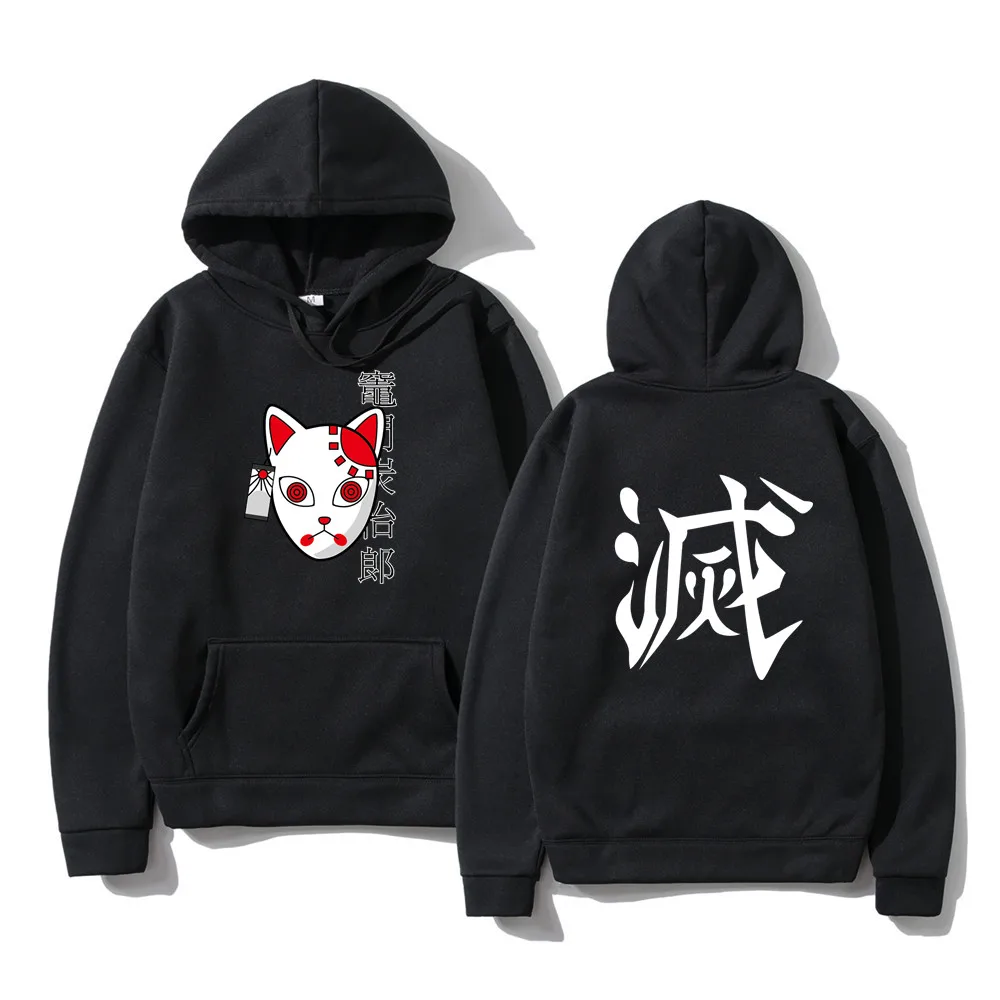 

Japanese hoodie Anime Demon Slayer Tops Pullover Sweatshirt Women Men Tanjiro Kamado Costume Hoodies Harajuku Sudadera hombre