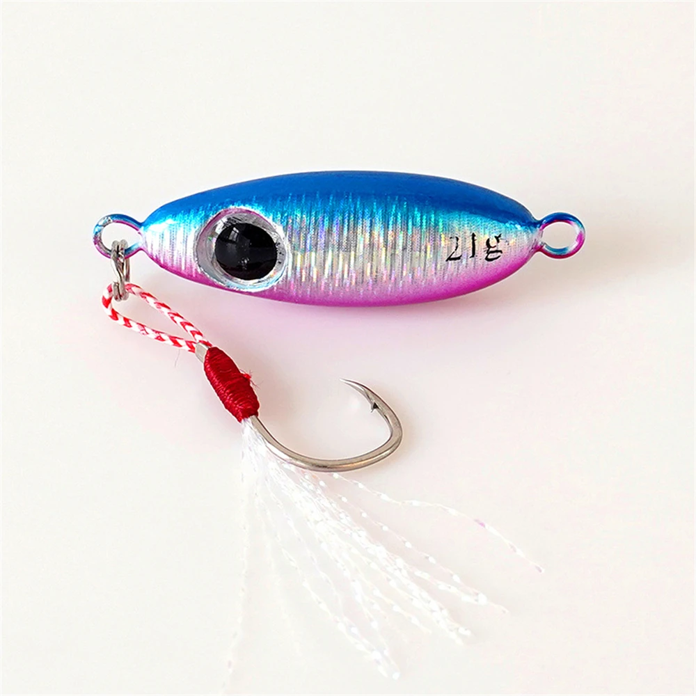 

Luya Bait Artificial Metal Baits Road Single Hook Iron Plate Remote Cast Yarlu Sub-micro Luminous Big Eye Iron Plate Hard Bait