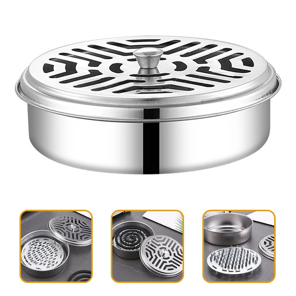 

Burner Holder Iron Box Censer Stick Decorative Burn Bracket Insect Fire Case Home Waterfall Backflow Retro Cones Portable Rack