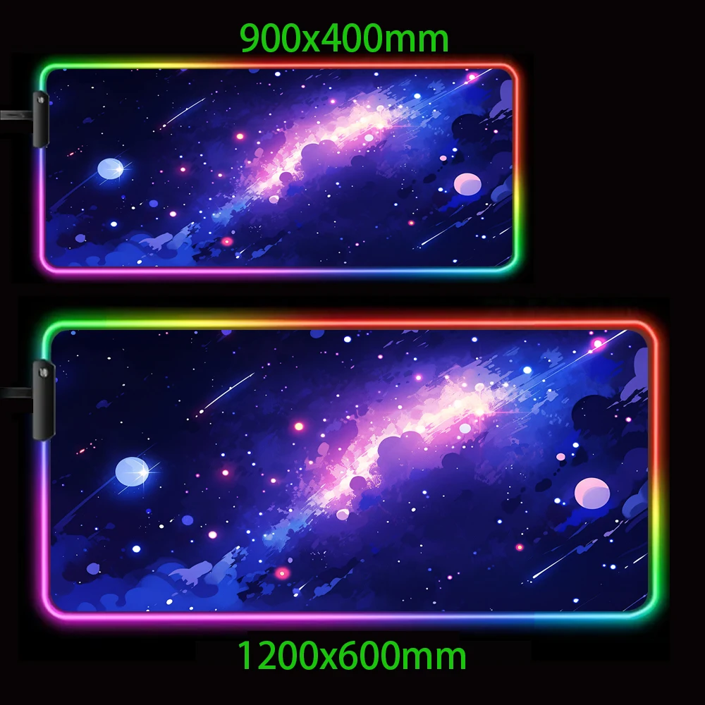 Светодиодный коврик Universe с подсветкой Starfield Galaxy Mause Ped Rgb Milky Way Gamer Room Decoration Space Mousepas Giant Gaming Mat (art.: 3920cb94bc188) - 3920cb94bc188