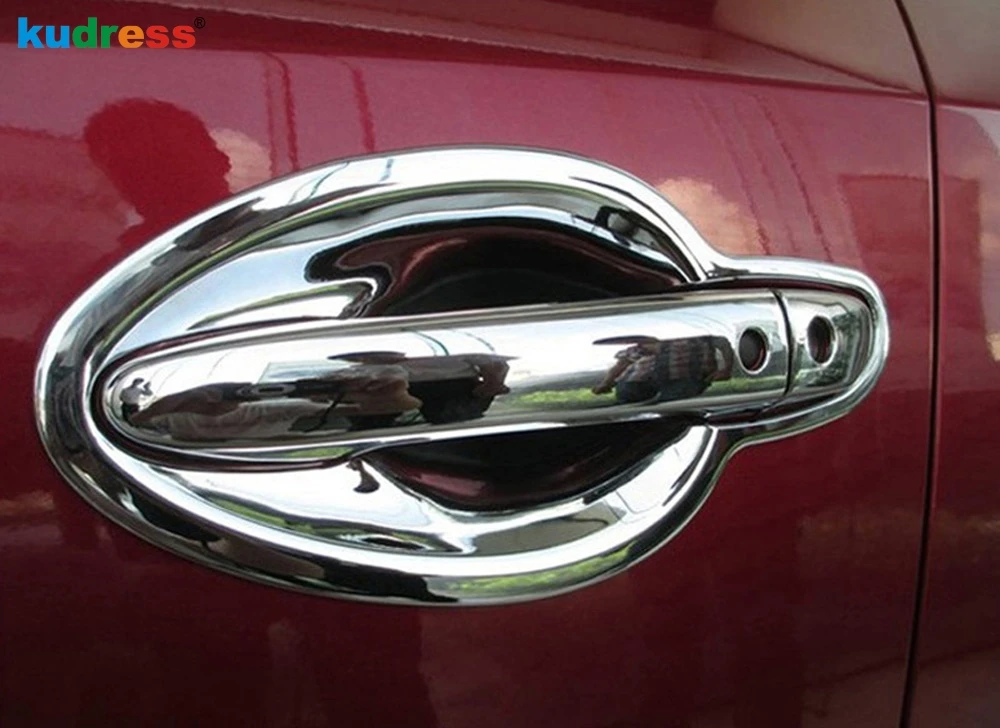 

4 шт., хромированные декоративные накладки на дверную ручку для Mazda