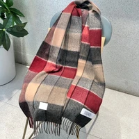 2022 new versatile scarf women autumn winter korean cashmere thermal dual use big shawl with a thick scarf trend