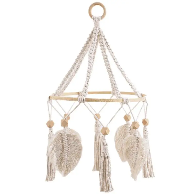 

Богемный декор, хлопковый Макраме-орнамент в стиле бохо для наружного внутреннего дворика, сада, балкона, спальни, декор для свадьбы