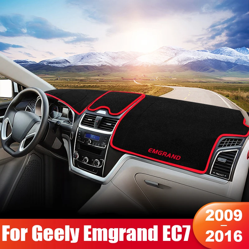 

For Geely Emgrand EC7 EC715 EC718 2009 2010 2011 2012 2013 2014 2015 2016 Car Dashboard Sun Shade Cover Non-slip Pad Accessories