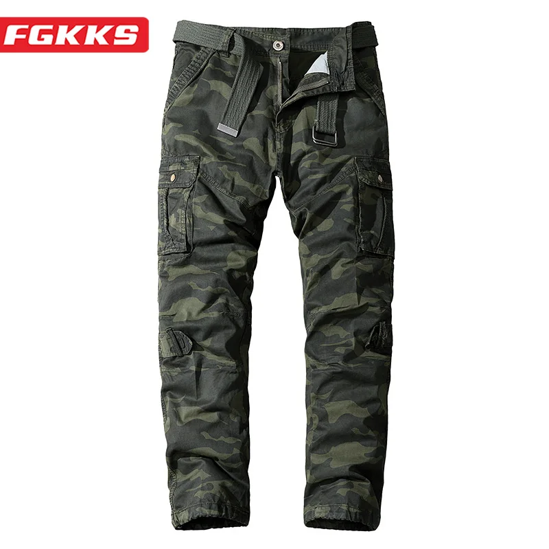 

Мужской Хлопковый комбинезон FGKKS, уличные брюки-карго, узкие штаны, 2023