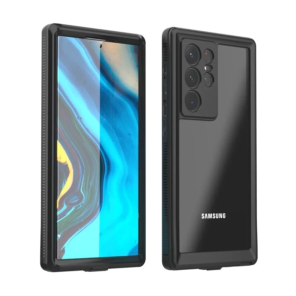 Shellbox IP68 Waterproof Heavy Duty Case for Galaxy S9/S10/S20/S21/S22/S22+/S22 Ultra Shockproof Defender Cover Diving Swim Case