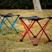 2022 New Outdoor Camping Chair Aluminium Alloy Portable Folding Fishing Chair Picnic Camping Stool Hiking Stool