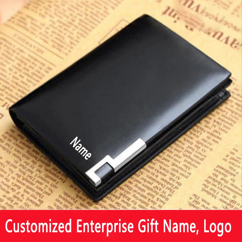 Free Custom Name Card Holder Leather Ultra-Thin Men Women Wallet Large Capacity Credit Card Pocket Engraving Coin Purse 2023 Hot