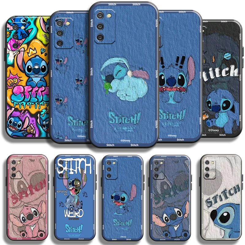 

Disney Cartoon Bady Stitch Phone Case For Samsung Galaxy M10 Cover Soft Full Protection Cases Back Carcasa Coque Black Shell