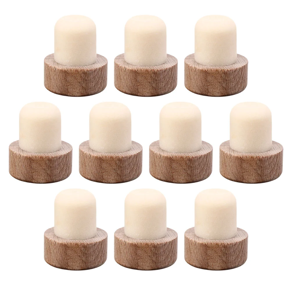 

Bottle Wooden Cork Corks Stoppers Stopper Bottles Plug Wood Replacement Closure Cover Decorative Caps Sealing Natural Saver