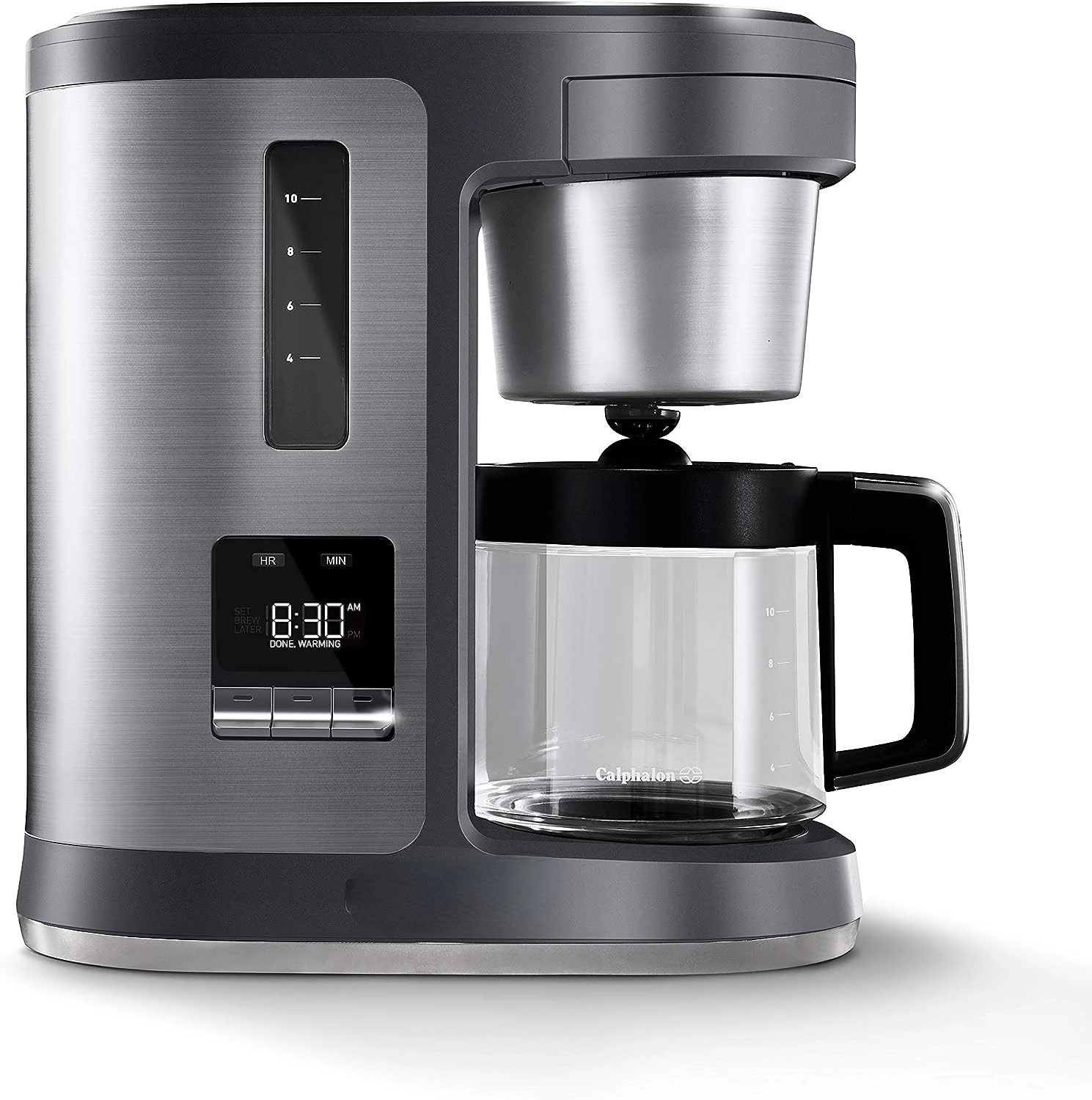 

Perfect-Brew 10-Cup Coffee Maker, Dark Stainless Steel Slim green coffee Coffee machine Coffee makers Coffee maker Espresso coff