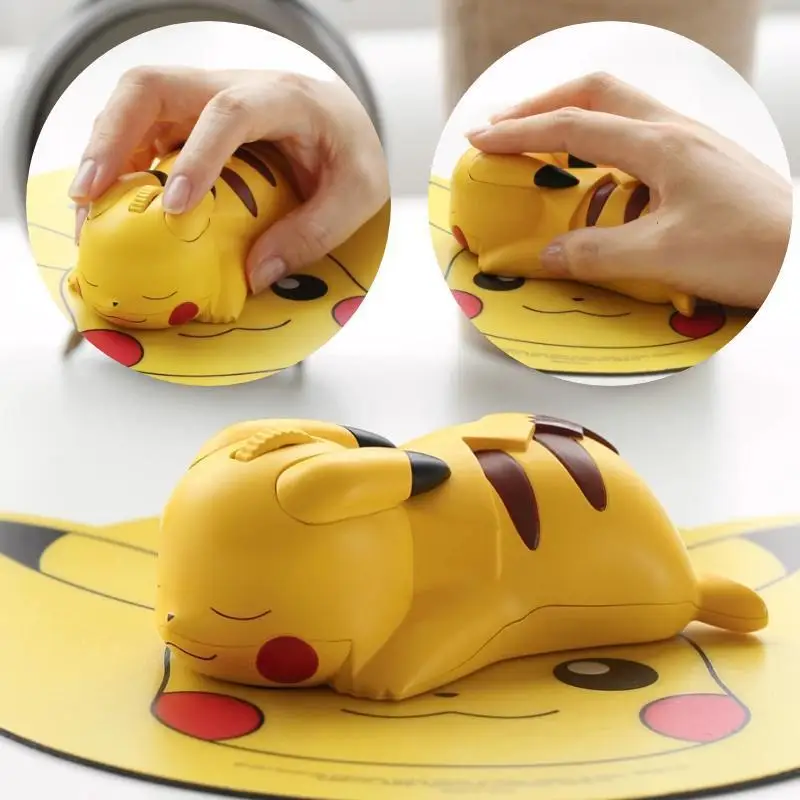 

Pokemon Pikachu Mouse Wireless Laptop Accessories Kawaii Bluetooth Mouse Festival Game Fan Gifts For Birthday Action Figure Gift