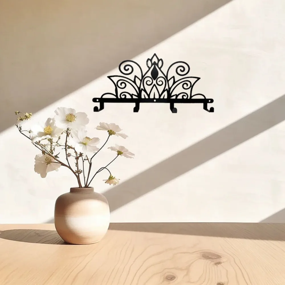 Металлическая Настенная Полка Для Хранения В Шкафу Мандала Декора Дома Или