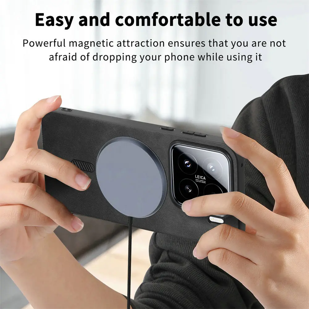 Фото Роскошный чехол для Xiaomi15 5G, магнитный автомобильный держатель с беспроводной зарядкой, бампер Funda Xiaomi 15, противоударный чехол для телефона Mi 15, задняя крышка №5