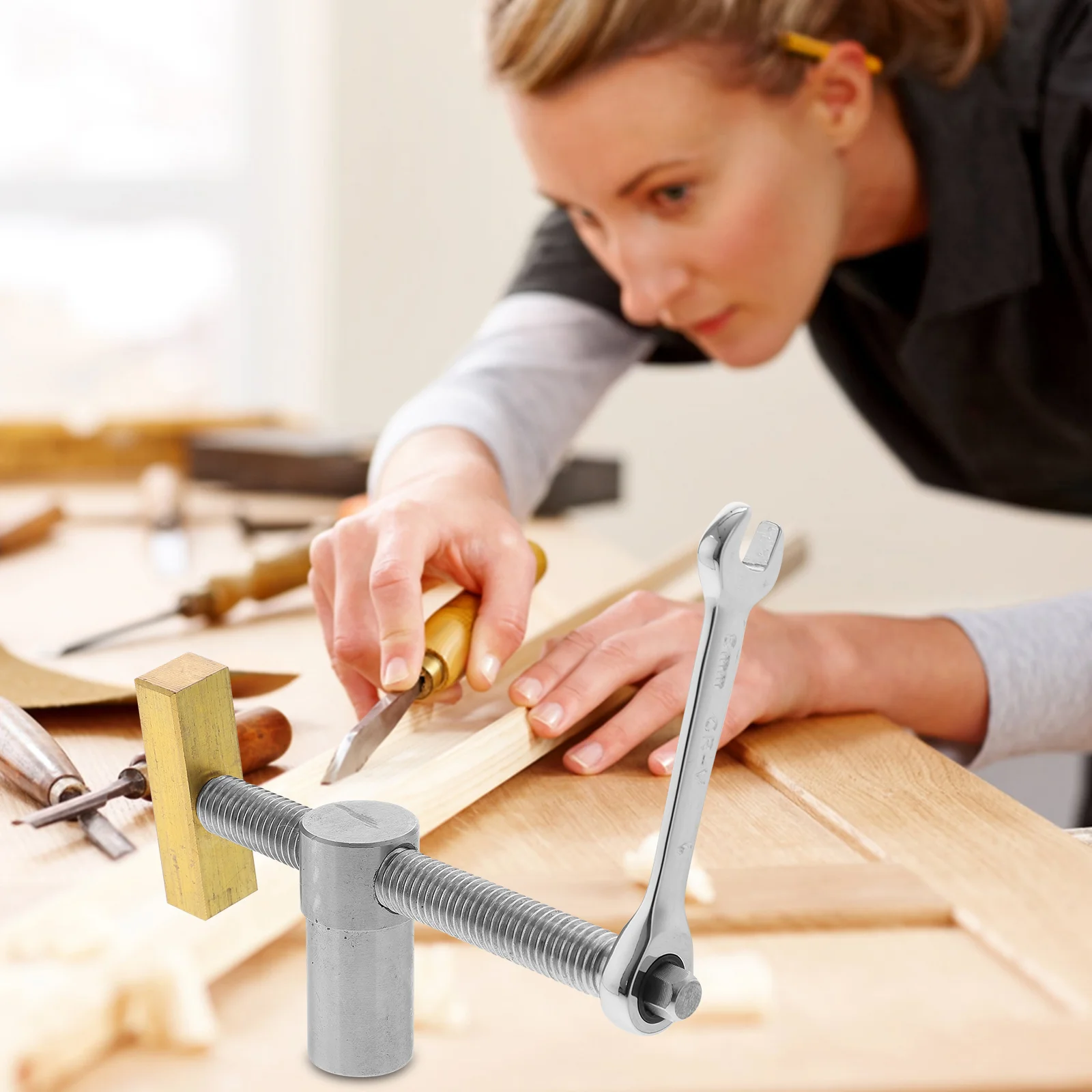 

Work Folder Woodworking Bench Clamp Vise Workbench Clamps Adjustable Hand Tools